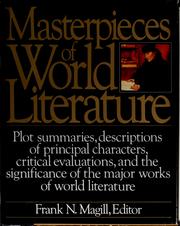 Front cover of Masterpieces of world literature by Frank N. Magill