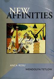 Cover of New affinities by Anca Rosu
