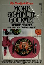 Front cover of The New York Times More 60-minute gourmet by Pierre Franey
