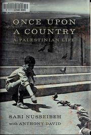 Front cover of Once upon a country by Sari Nusseibeh