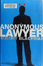Cover of Anonymous lawyer by Jeremy Blachman