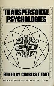 Cover of Transpersonal psychologies by Charles T. Tart