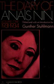 Front cover of The diary of Anaïs Nin by Anaïs Nin