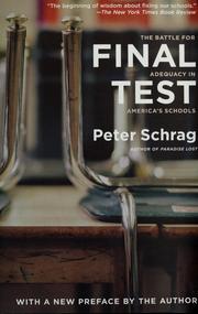 Cover of Final test by Peter Schrag