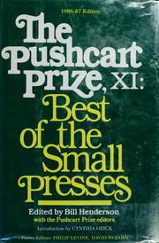Cover of The Pushcart prize XI by Bill Henderson