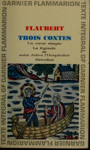 Cover of Trois contes by Gustave Flaubert