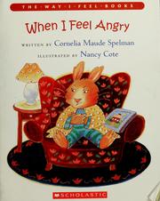 Cover of When I feel angry by Cornelia Spelman
