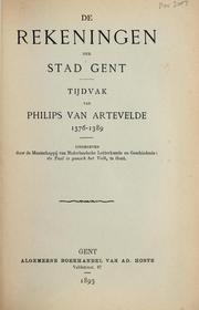 Front cover of De rekeningen der stad Gent by Ghent (Belgium)