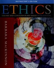 Cover of Ethics by Barbara MacKinnon