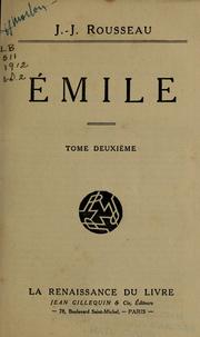 Cover of Emile by Jean-Jacques Rousseau