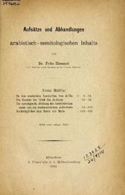 Cover of Aufsätze und Abhandlungen arabistisch-semitologischen Inhalts by Fritz Hommel