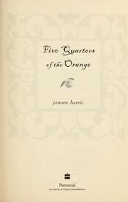 Front cover of Five Quarters of the Orange by Joanne Harris