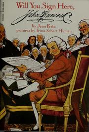 Cover of Will you sign here, John Hancock? by Jean Fritz