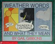 Front cover of Weather words and what they mean by Gail Gibbons