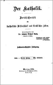 Cover of Der Katholik by Johann Michael Raich