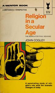 Cover of Religion in a secular age by John Cogley