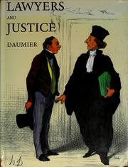 Front cover of Lawyers and justice by Honoré Daumier