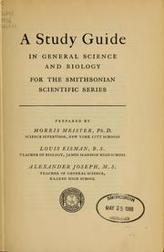 Cover of A study guide in general science and biology for the Smithsonian scientific series by Morris Meister