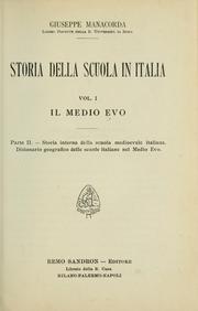 Front cover of Storia della scuola in Italia by Giuseppe Manacorda