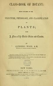 Front cover of Class-book of botany by Alphonso Wood