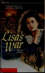 Cover of Lisa's War by Carol Matas