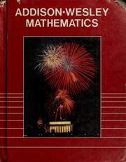 Cover of Addison-Wesley mathematics by Addison-Wesley Publishing Company