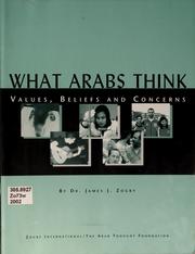 Front cover of What Arabs Think by James J. Zogby