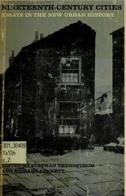 Front cover of Nineteenth-century cities by Yale Conference on the Nineteenth-Century Industrial City New Haven 1968.