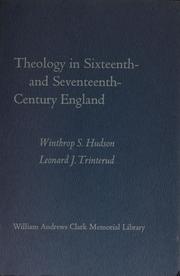 Cover of Theology in sixteenth- and seventeenth-century England by Winthrop Still Hudson