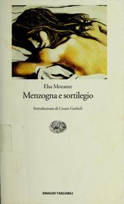 Cover of Menzogna e sortilegio by Elsa Morante