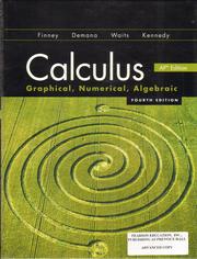 Cover of Calculus by Ross L. Finney