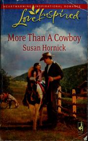 Front cover of More than a cowboy by Susan Hornick