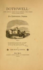 Cover of Bothwell by J. Watts De Peyster