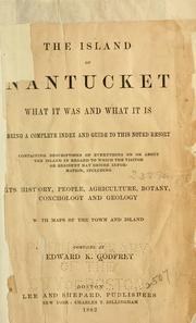 Front cover of The island of Nantucket by Edward K. Godfrey