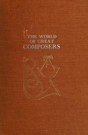 Front cover of The world of great composers by David Ewen