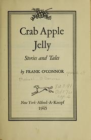 Cover of Crab apple jelly by Frank O'Connor