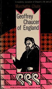 Cover of Geoffrey Chaucer of Engand by Marchette Gaylord Chute