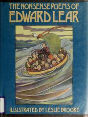 Front cover of The nonsense poems of Edward Lear by Edward Lear