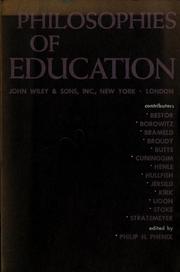 Cover of Philosophies of education by Philip Henry Phenix