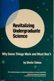 Cover of Revitalizing undergraduate science by Sheila Tobias