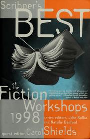 Front cover of Scribner's best of the fiction workshops, 1998 by Carol Shields