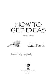 Cover of How to Get Ideas by Jack Foster