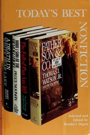 Front cover of Today's best nonfiction--Volume 11 by Barbara J. Morgan