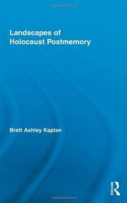 Front cover of Landscapes of Holocaust postmemory by Brett Ashley Kaplan