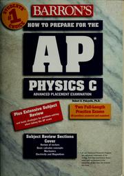 Front cover of Barron's how to prepare for the AP physics C examination by Robert A. Pelcovits