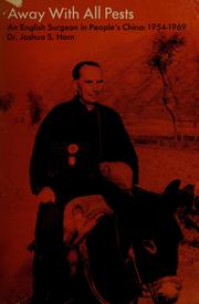 Front cover of Away with all pests by Joshua S. Horn