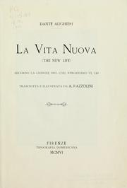 Front cover of La vita nuova (The new life) by Dante Alighieri
