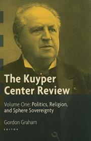 Cover of The Kuyper Center review by Graham, Gordon