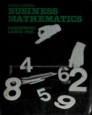 Cover of Business mathematics by R. Robert Rosenberg