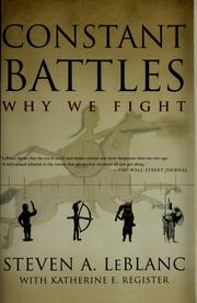 Cover of Constant battles by Steven A. LeBlanc